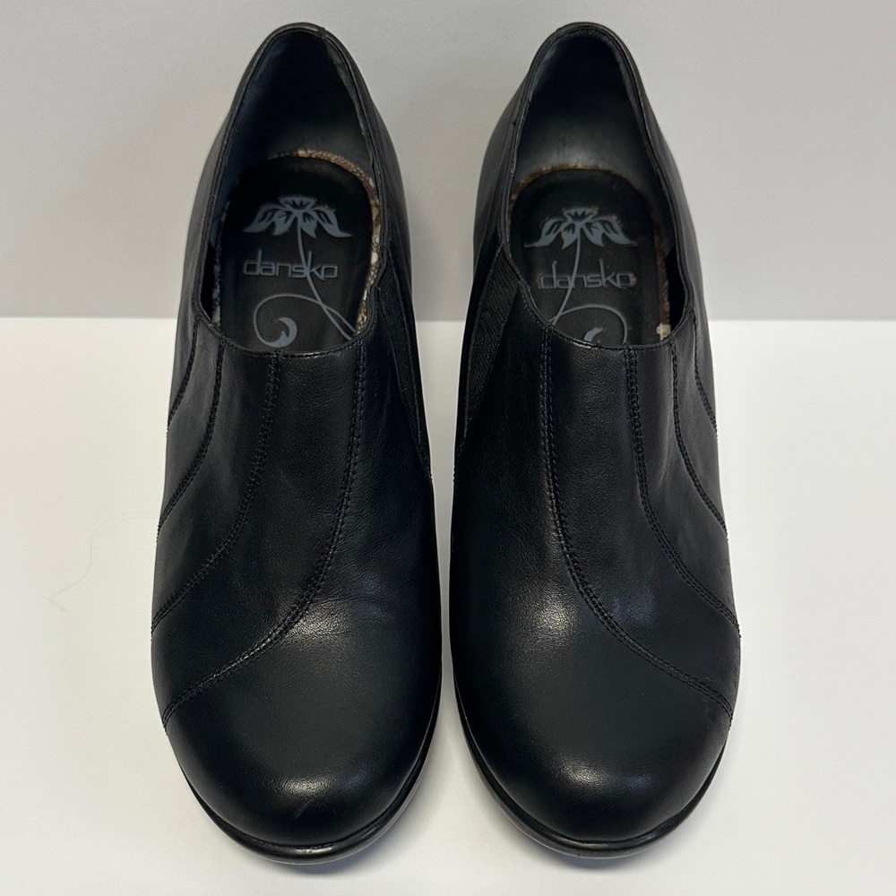 DANSKO Bennett Black Nappa Leather Pumps Heels Women's Size EU 40/US 9